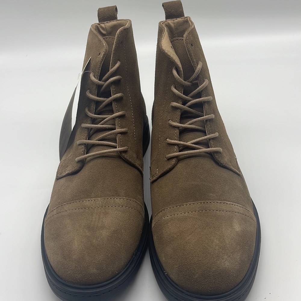Amazon Brand - find. Men's Leather Lace up Oiled Suede Boot Size 10